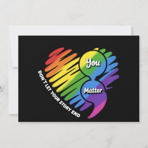 Semikolon LGBTQ Suicide Prevention Mental Health Invitation