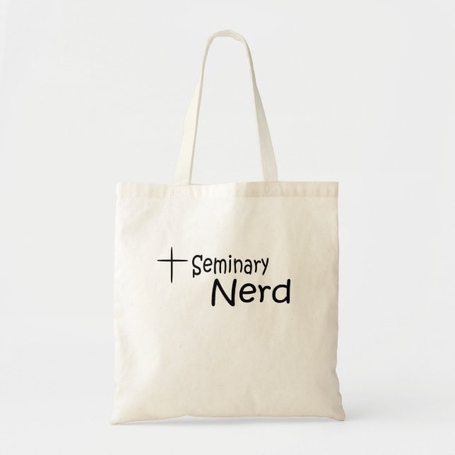 Seminary Nerd tote bag (Front)