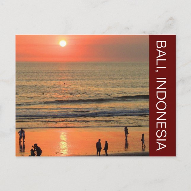 seminyak sunset postcard (Front)