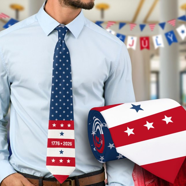 Semiquincentennial 1776 2026 250th Celebration Tie (Creator Uploaded)