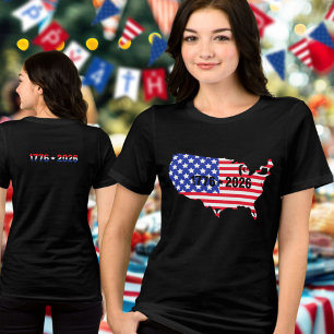 Semiquincentennial 1776 to 2026 USA Flag Tri-Blend Shirt