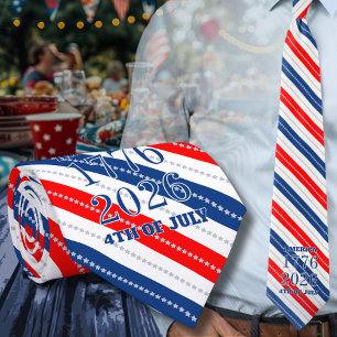 Semiquincentennial Stars & Stripes 250th 1776 2026 Tie