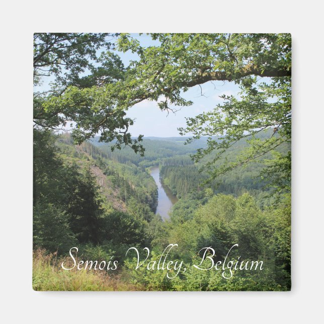Semois Valley View, Ardennes, Belgium Magnet (Front)