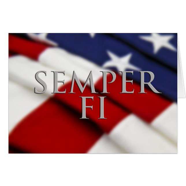 Semper FI Card (Front Horizontal)