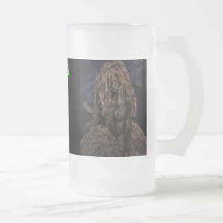 SEMPER FI DEVIL DOG FROSTED GLASS BEER MUG