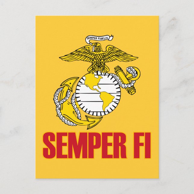 Semper Fi [EGA] Postcard (Front)