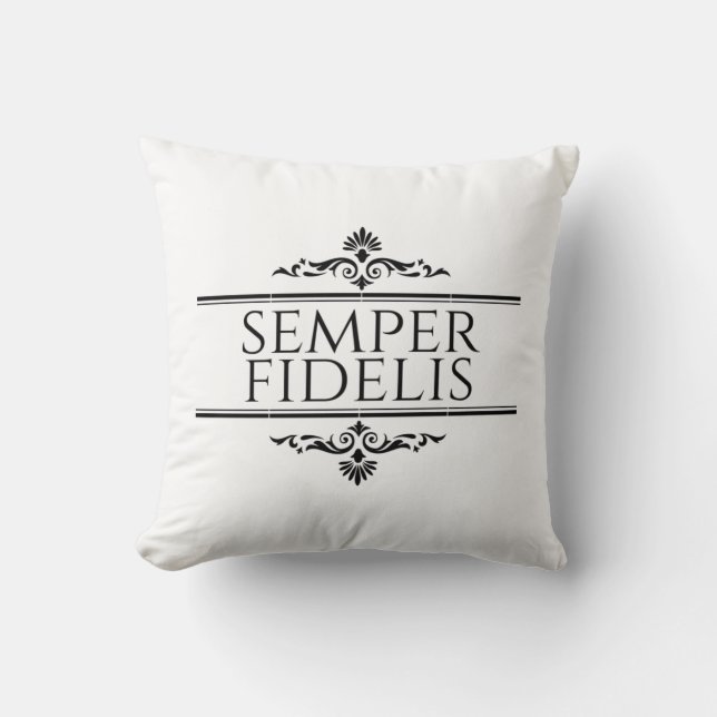 Semper Fidelis Cushion (Front)