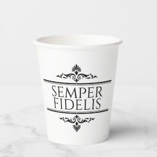 Semper Fidelis Paper Cups