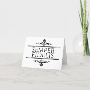 Semper Fidelis Thank You Card
