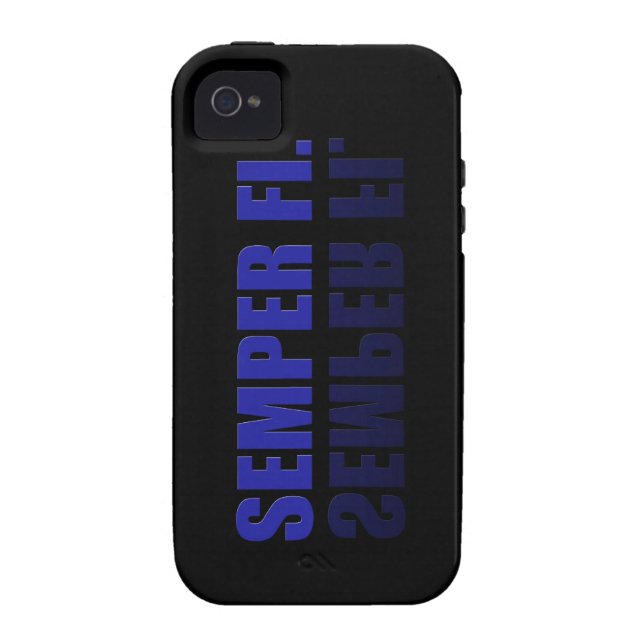Semper Fil Reflected IPhone Case (Back)
