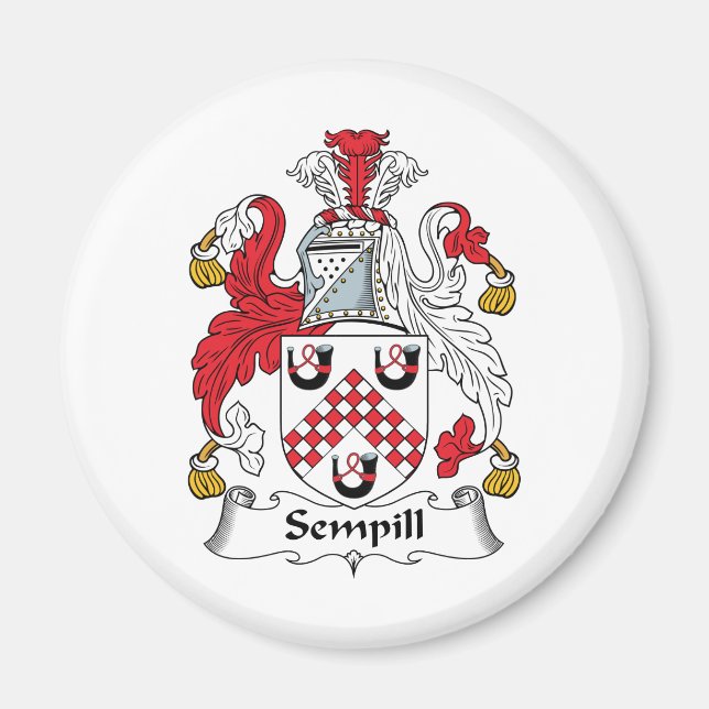 Sempill Family Crest Magnet (Front)