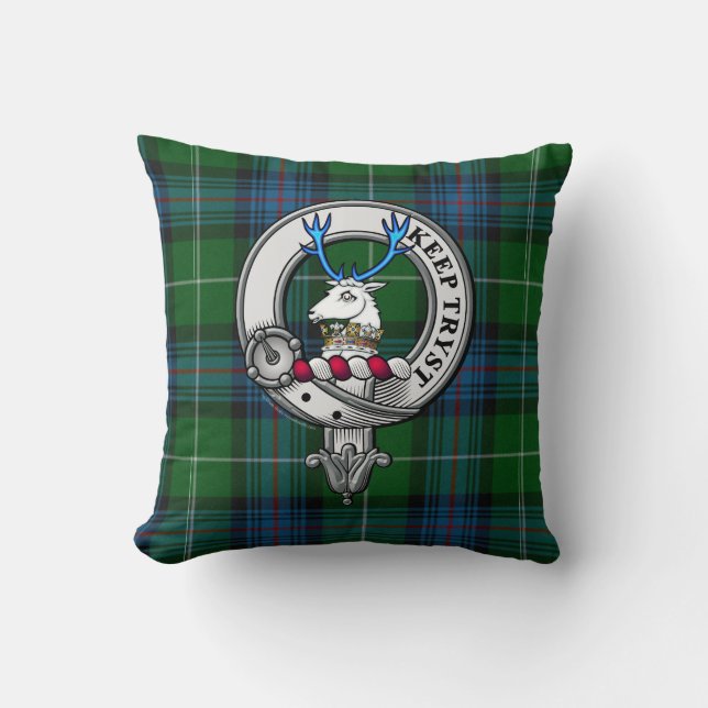 Semple Tartan & Badge Cushion (Front)