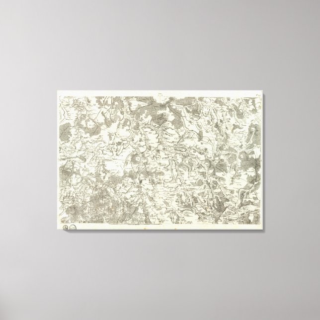 Semur, Montbard Canvas Print (Front)