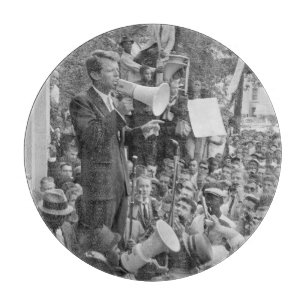 Sen. Robert Kennedy Campaigning for US President Cutting Board