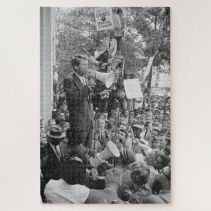 Sen. Robert Kennedy Campaigning for US President Jigsaw Puzzle