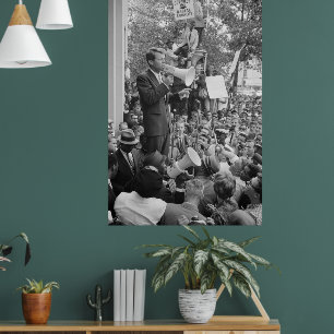 Sen. Robert Kennedy Campaigning for US President Poster