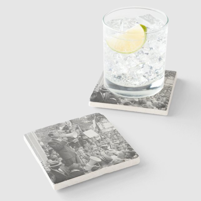 Sen. Robert Kennedy Campaigning for US President   Stone Coaster (Side)