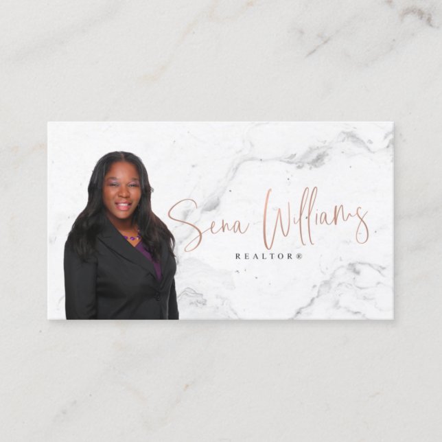 Sena Williams Business Card (Front)