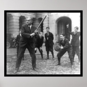 Senator Playing Baseball 1924 Poster