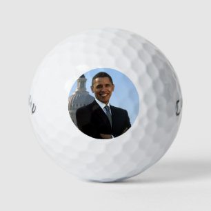 Senator Portrait, American President Barack Obama Golf Balls