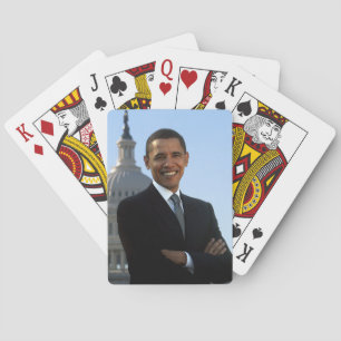 Senator Portrait, American President Barack Obama Playing Cards