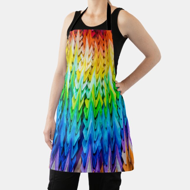 Senbazuru or one thousand origami cranes apron (Insitu)