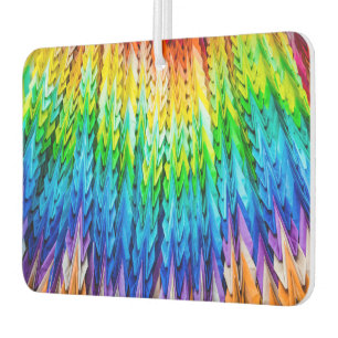 Senbazuru or one thousand origami cranes car air freshener