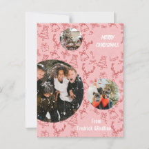 Send a cheerful holiday message with this Whimsica