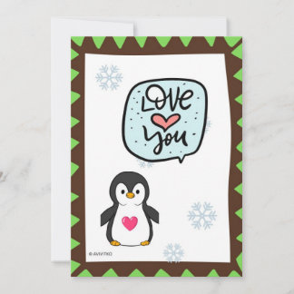 Send a cute animal Penguin card to a loved one.