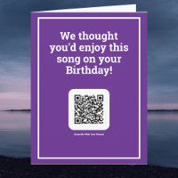 Send a Song by QR Code on a Birthday