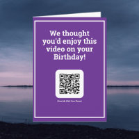 Send a Video by QR Code on a Birthday
