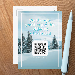 Send a Video by QR Code on a Christmas Postcard