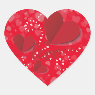 send for your love heart sticker