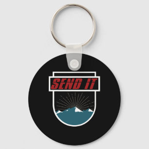 Send It T Shirt Men Women Kids Skiing Snowboarding Key Ring