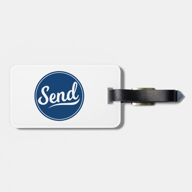 Send Logo Luggage Tag (Back Horizontal)