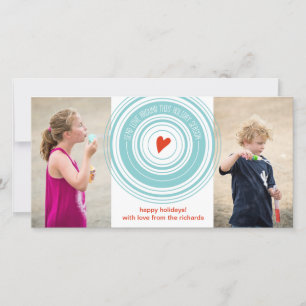 Send Love Around x2 Holiday Card