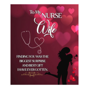 Send Loves To My Nurse Wife   From Husband Photo Print