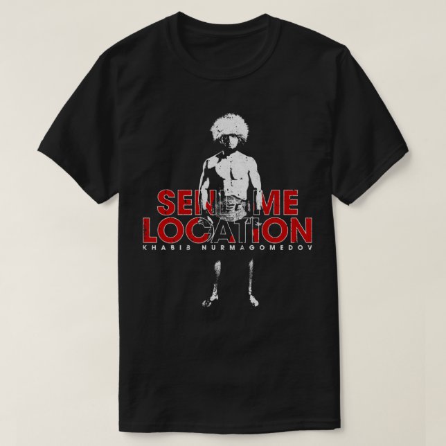 Send Me Location   Khabib Essential T Shirt (Design Front)