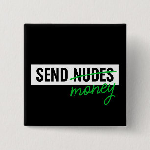 Send Money 15 Cm Square Badge