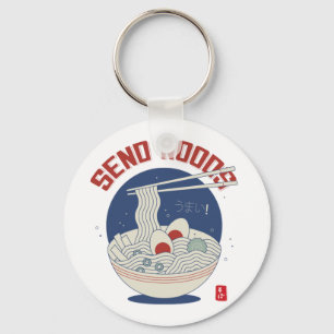 Send Noods Japanese Noodle Soup Ramen  Key Ring