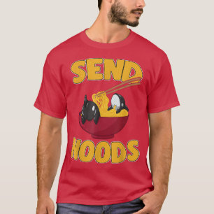 Send Noods Kawaii Orca Whale Ramen Noodles Japanes T-Shirt