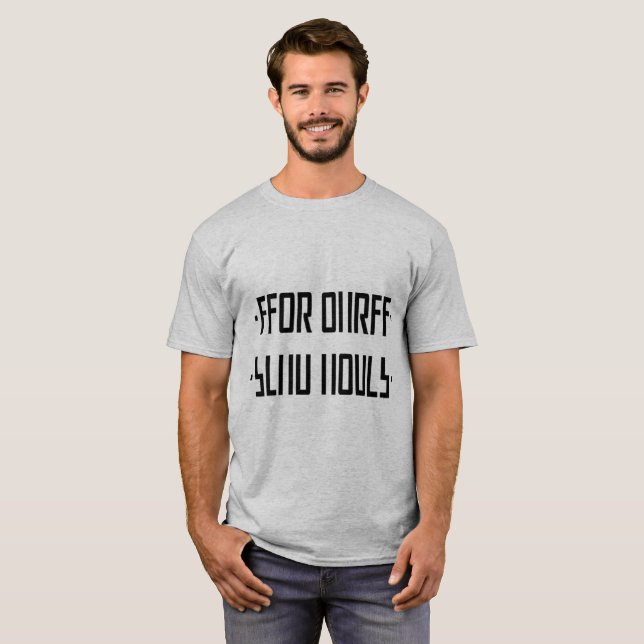 SEND NUDES black / hidden message T-Shirt (Front Full)