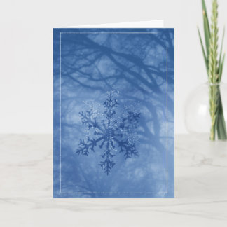 Send the Sparkle of a Winter Snowflake Holiday Card