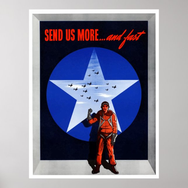Send Us More ... And Fast Poster (Front)