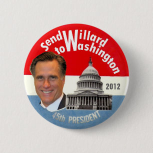 Send Willard to Washington 6 Cm Round Badge