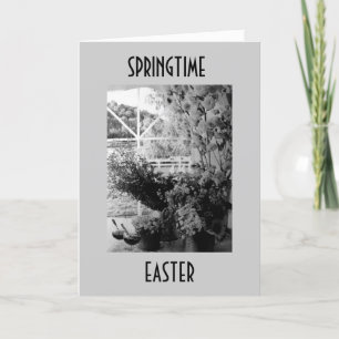 SEND WISHES FOR A HAPPY SPRING AND EASTER, TOO HOLIDAY CARD