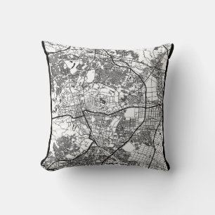 Sendai Japan City Map Cushion