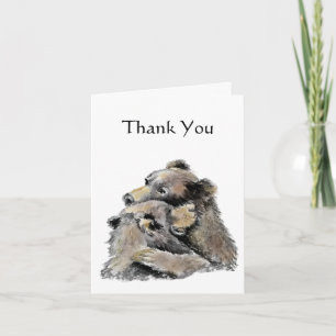 Sending a Big Bear Hug to say Thank You Card