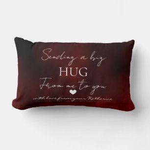 Sending a Big Hug – Personalized Love Message Lumbar Cushion
