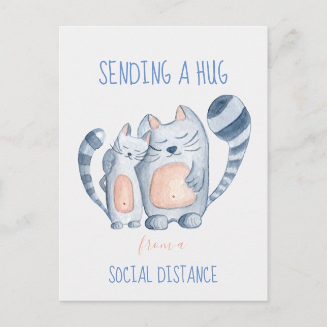 Sending a hug postcard (Front)
